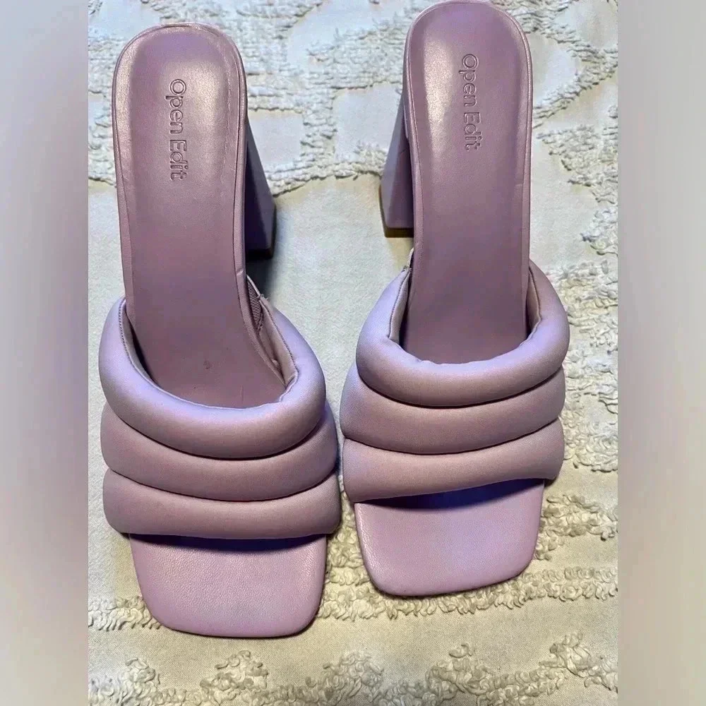 Open Edit SHEENA SANDAL IN PURPLE SPRAY